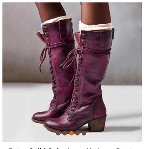 ISO purple combat boots Size 6